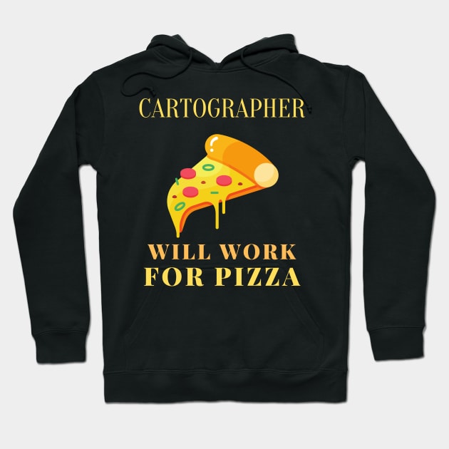 Pizza cartographer Hoodie by SnowballSteps